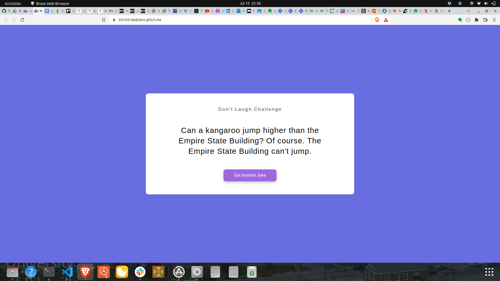 50 Projects in 50 Days, Day 10: Dad Jokes