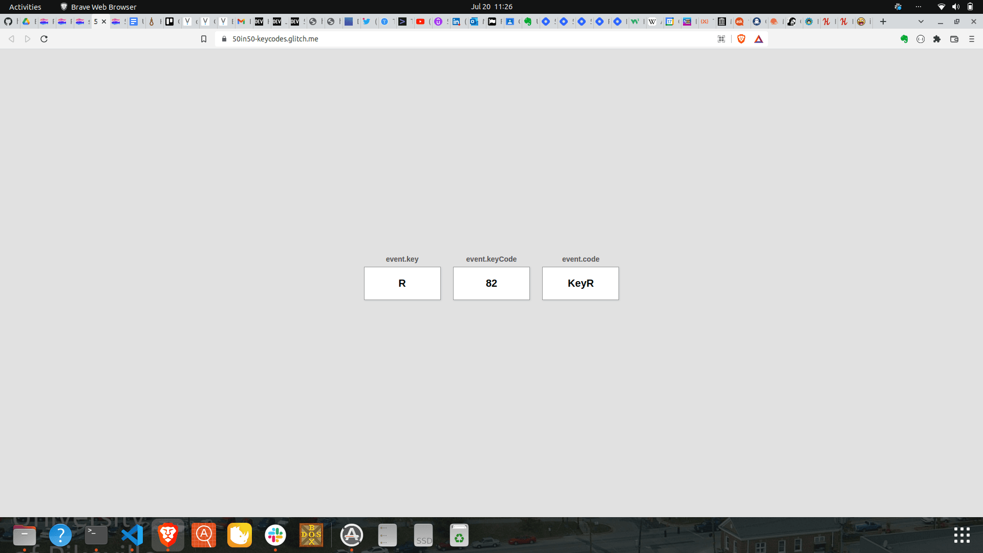 50 Projects in 50 Days, Day 11: KeyCodes